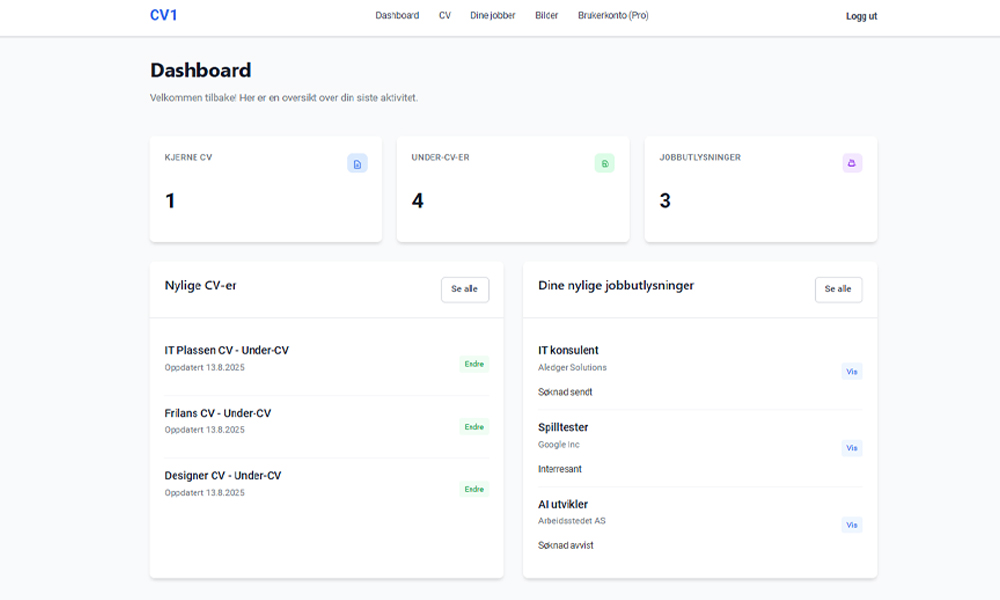 individuell CV tilpasning